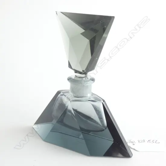 An Art Deco  glass perfume bottle